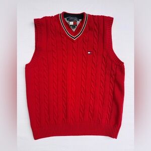 Tommy Hilfiger ref cable knit sweater vest